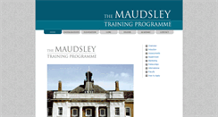 Desktop Screenshot of maudsleytraining.com